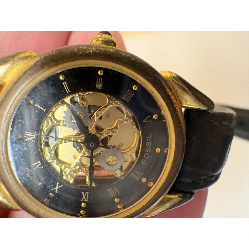 Vintage Watch Lot Timex Moonphase Guess Fossil Skeleton Sutton Geneva 9pc Repair